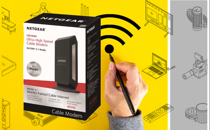 Netgear CM1000 Ultra-Alta Velocidad DOCSIS 31 Módem por