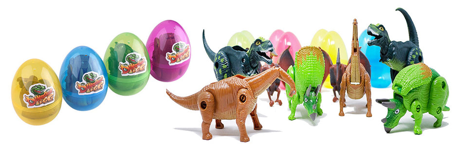 Paquete de 4 Diferentes Huevos de Dinosaurio para Incubar