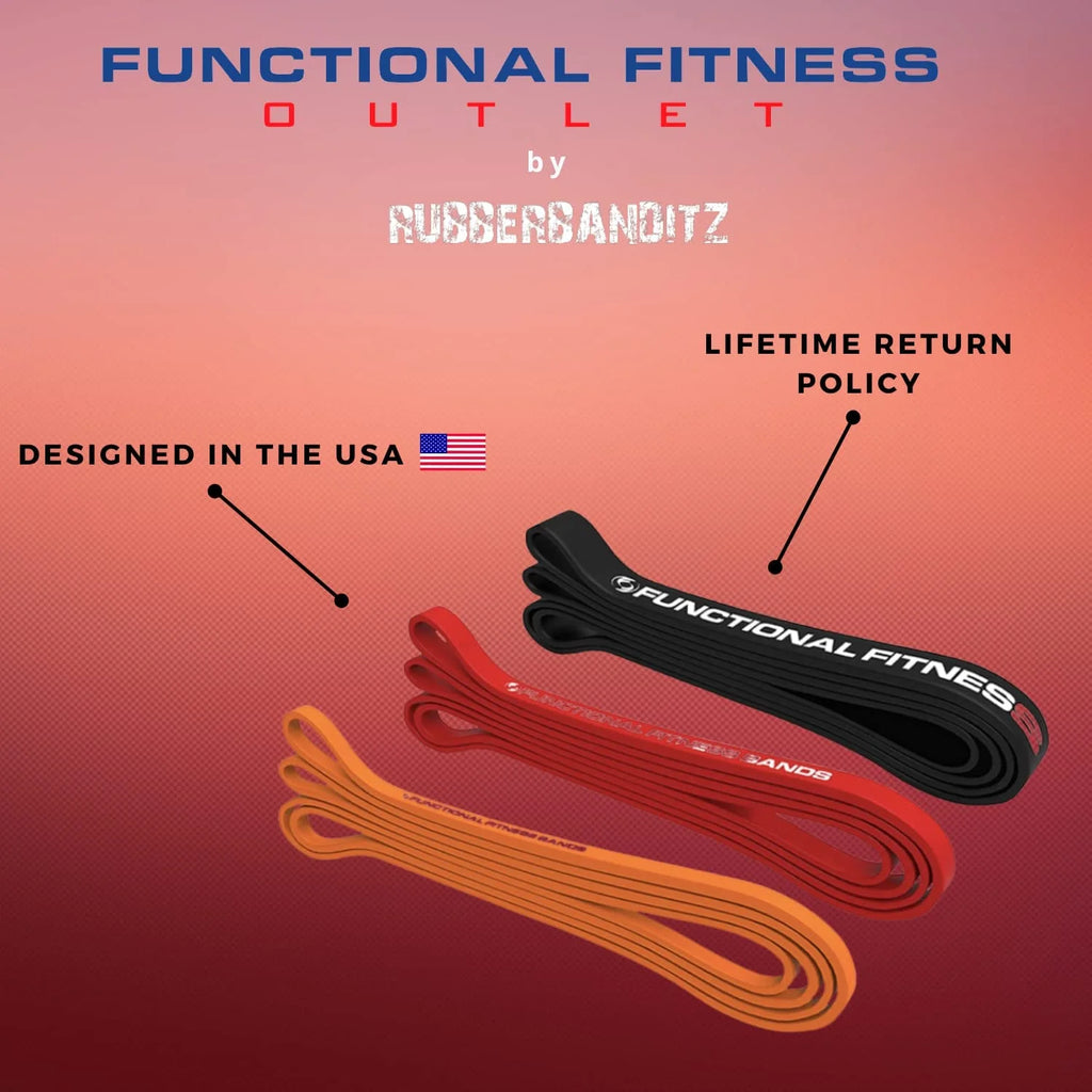 Pull up Assistance and Resistance Bands, Set of 3 Exercise Bands