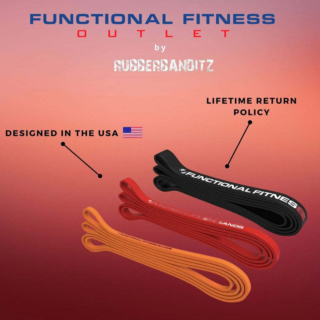 Pull up Assistance and Resistance Bands, Set of 3 Exercise Bands