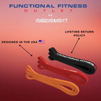 Pull up Assistance and Resistance Bands, Set of 3 Exercise Bands