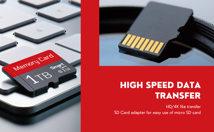 5-Star Tarjeta de memoria Micro SD de 1 TB de alta