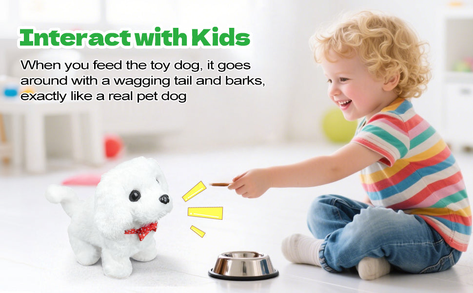 YOUGAANY 2026 New White Pets Walking Puppy Perro