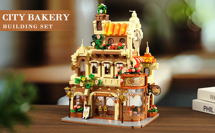 City Bakery Cafe House - Juego de construcción de casa con