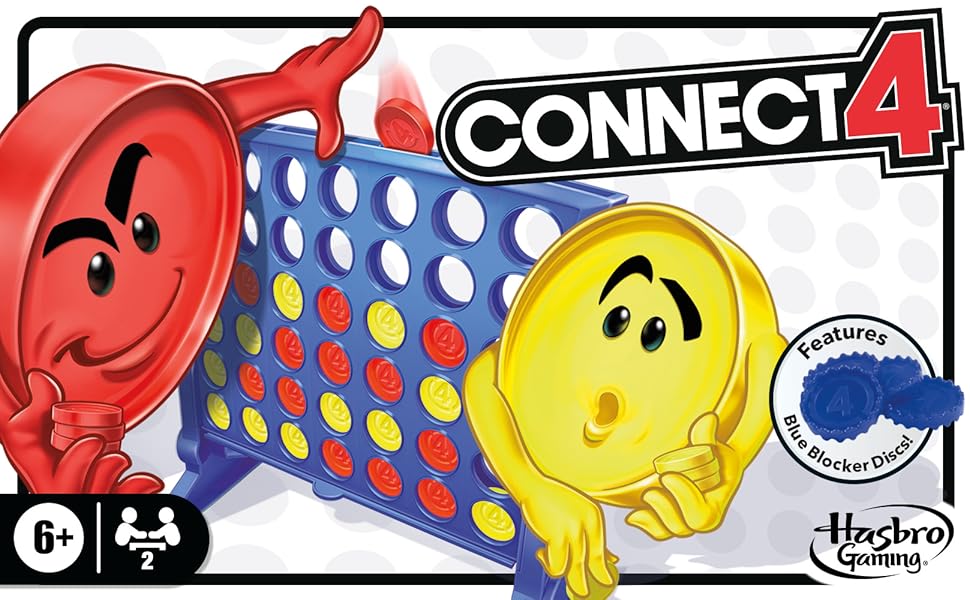 Hasbro Gaming Juego de mesa Connect 4 Empaque estándar