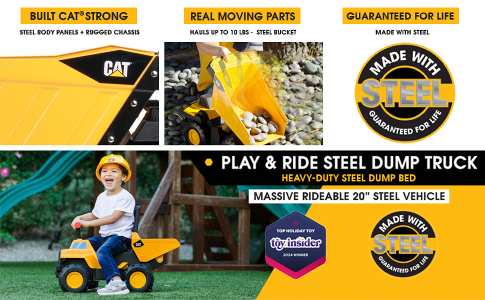 CAT Construction Real Steel Max - Camión volquete de 12
