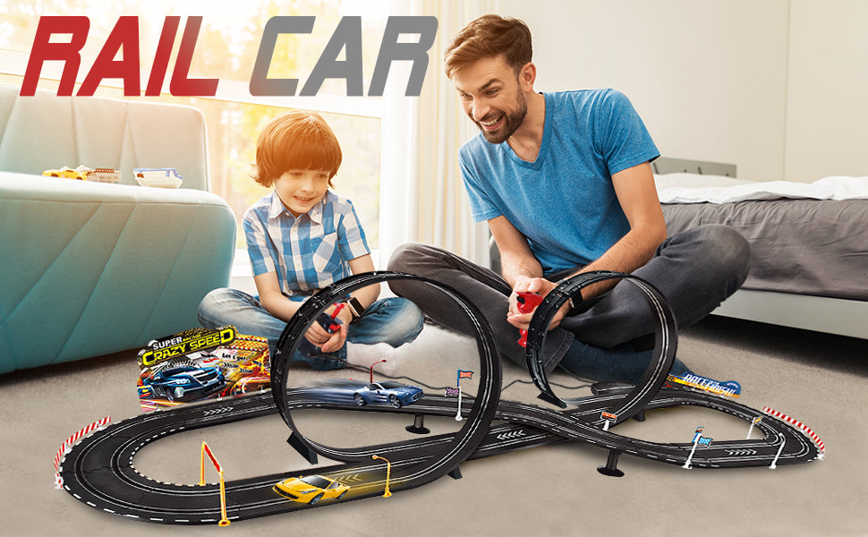 Juguete para niños con ranura eléctrica juego de pista de