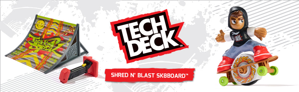 Tech Deck Shred N Blast Sk8board juguete motorizado para