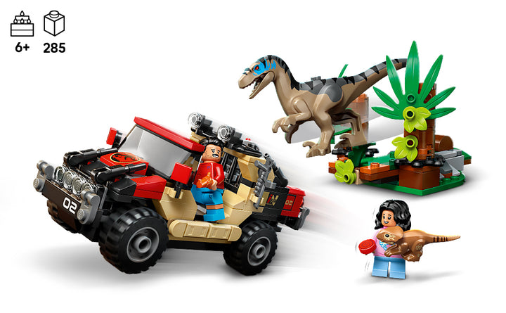 LEGO Jurassic World Raptor Off-Road Escape - Juego de