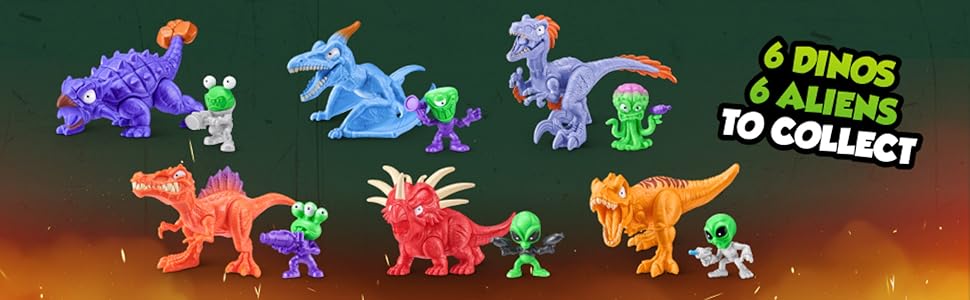 Smashers Dino vs Aliens Planet - Paquete de 2 por ZURU -