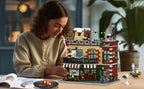 Juego de construcción de casa de café con luz 1589 piezas