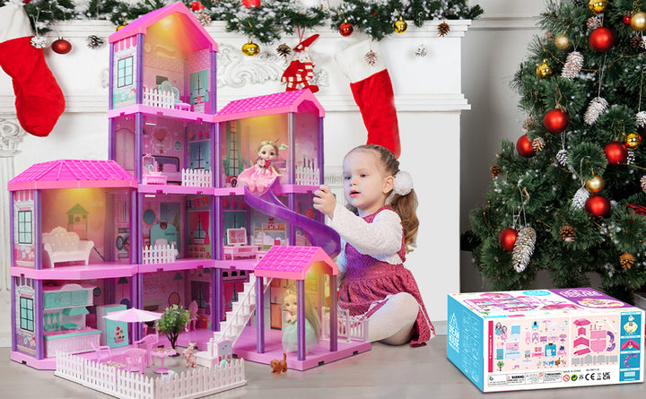 beefunni Casa de muñecas casa de muñecas de ensueño para