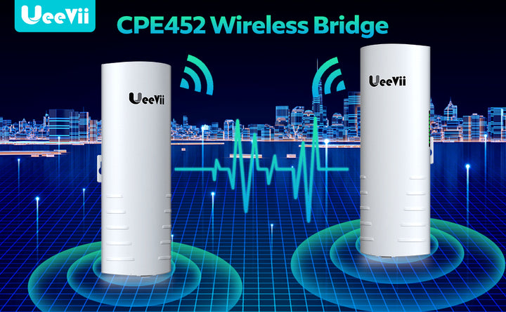Puente inalámbrico UeeVii CPE452 punto a punto 58G de