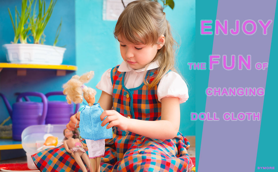 138 piezas de ropa y accesorios para muñecas 5 vestidos de