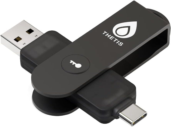 Llave de seguridad Thetis Pro FIDO2, llave de autenticación de dos...
