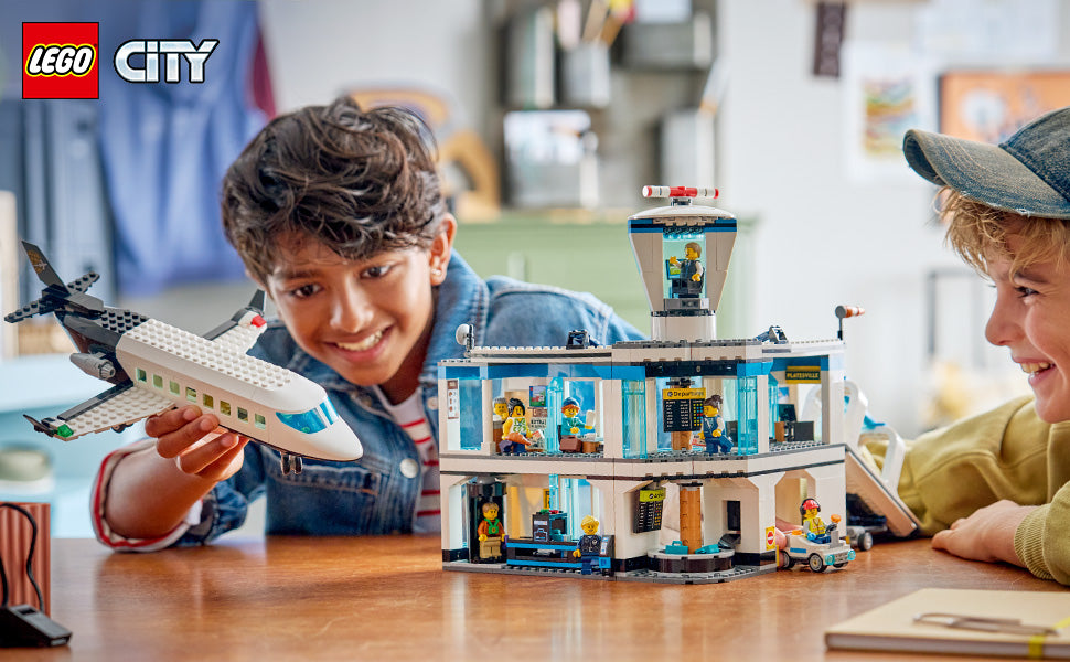 LEGO Aeropuerto de la ciudad con juguete de construcción