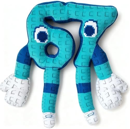 Brainrot 67 Peluche Italian Brainrot Six Seven Peluche Blue Style 10 pulgadas (67 Azul)