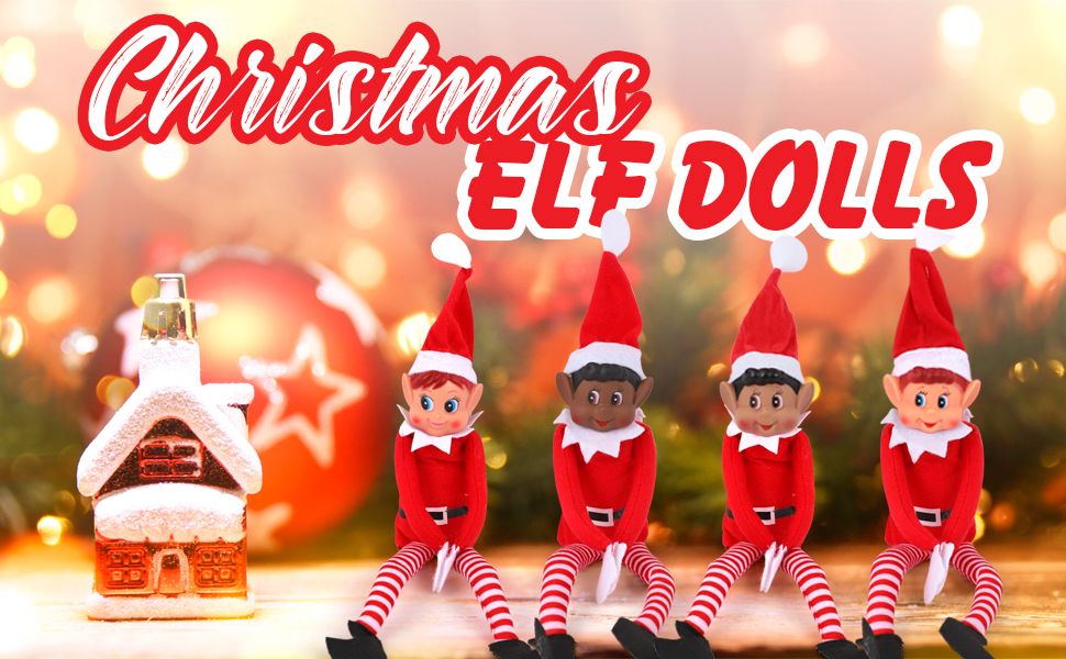 Peluche de elfo navideño que se comporta mal muñeca larga