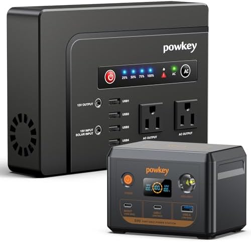 powkey Banco de energía portátil de 146 Wh y cargador portátil port...