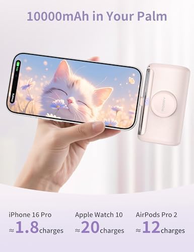 RORRY Cargador portátil de 10000 mAh Mini Power Bank Travel Essenti...