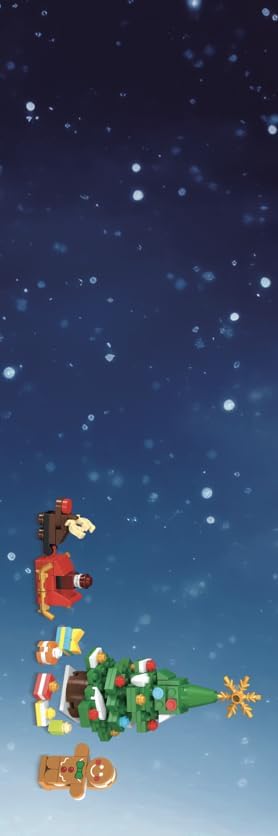 Juego de construcción de casa de jengibre de Navidad de 3