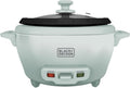BLACK+DECKER Arrocera de 6 tazas con cesta de vapor, spray de surf