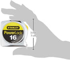 Stanley Tools 33-116 Regla de cinta Powerlock de 16 pies (paquete de 3)