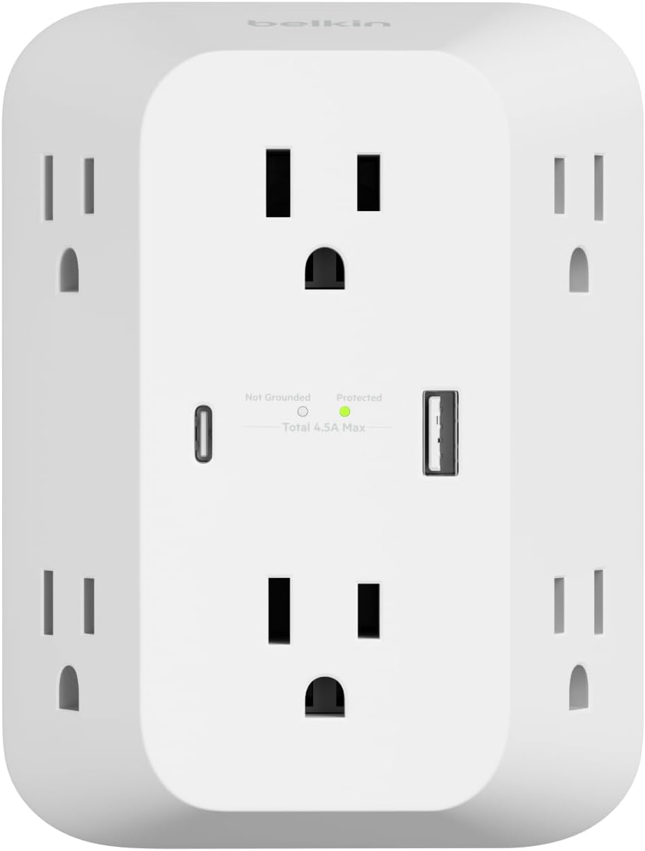 Belkin Regleta de protección contra sobretensiones de 6 tomas