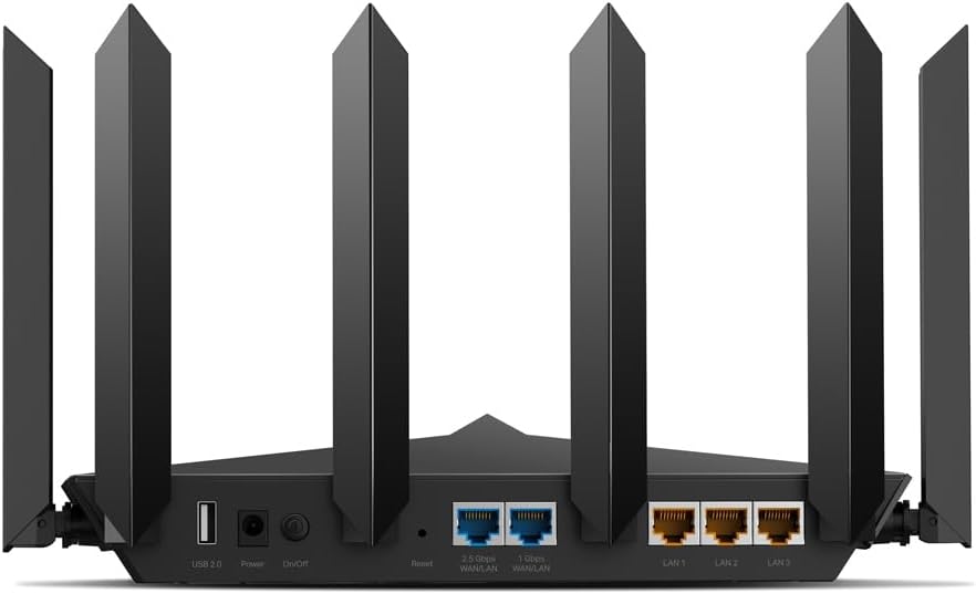 TP-Link - Router Wi-Fi 6E de tres bandas Archer AXE7800 - Negro (re...