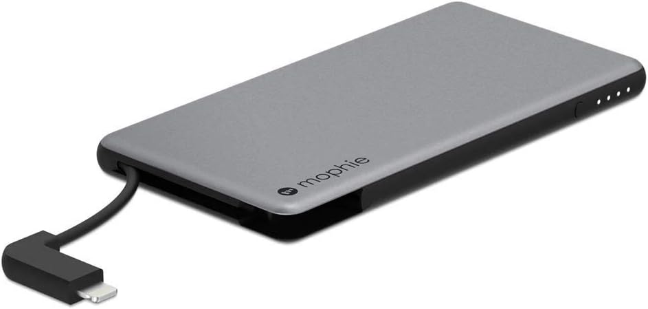 Mophie powerstation Plus Mini - Batería externa con cables integrados para smartphones