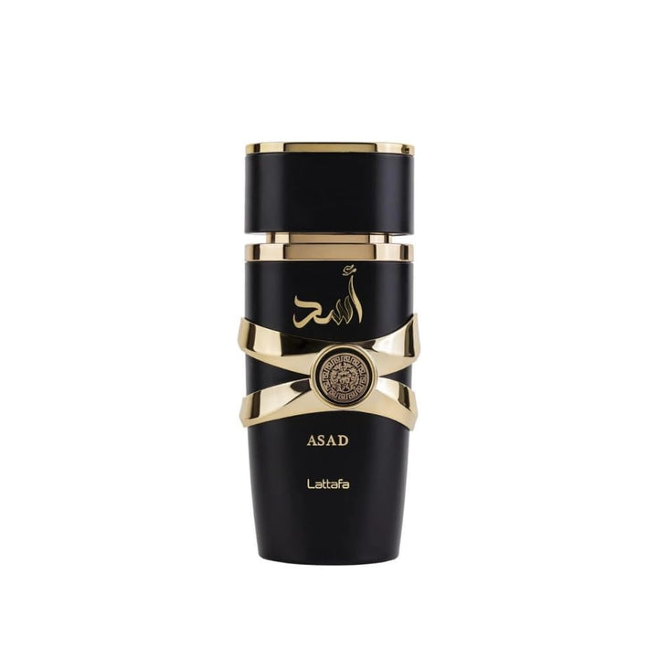 Lattafa Perfumes Asad para Unisex Eau de Parfum en spray, 3.4 onzas