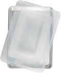 Nordic Ware Bandeja Natural de Lados Altos para Pastel de Hoja, Plateado