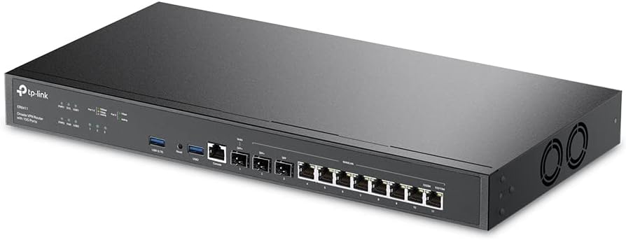 TP-Link ER8411 Enterprise Wired 10G VPN Router - Hasta 10 puertos W...