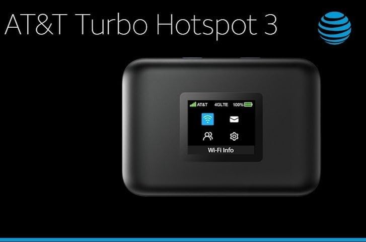 ATT Turbo Hotspot 3 256 MB Negro - Punto de Acceso Prepago