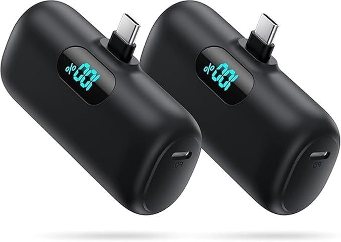 [Paquete de 2] Mini cargador portátil para iPhone 17\/16\/15 Series...