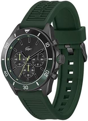 Reloj cronógrafo para hombre Lacoste Tiebreaker - pieza de moda premium, Verde