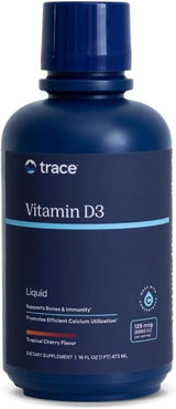 Trace Minerals Vitamina D3 líquida | 126 mcg (5000 UI) D3 con espec...