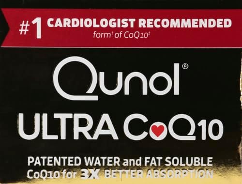 Qunol Cápsulas blandas CoQ10 de 100 mg Ultra CoQ10 100 mg