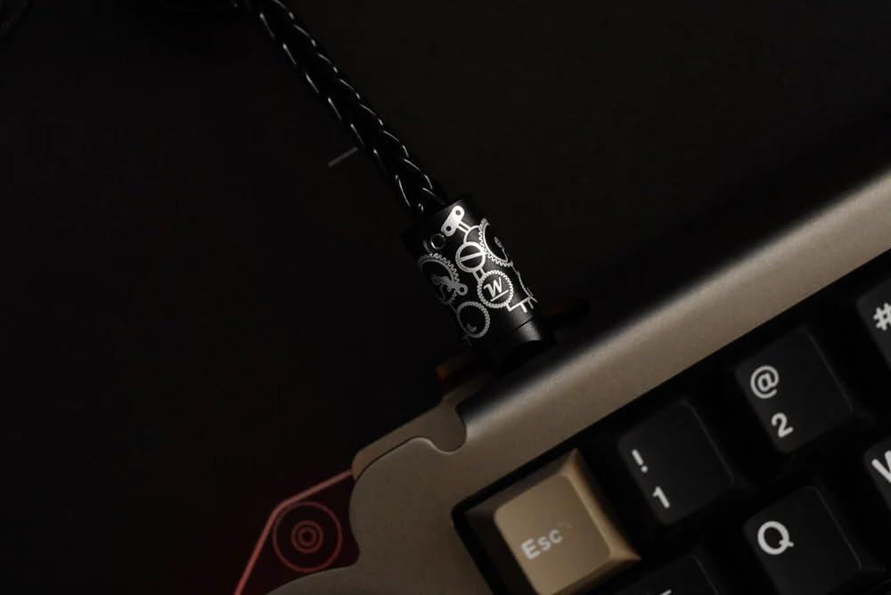 Split Dual 8K Gaming Cable AM Edition (4.6 pies), conexión dual de alta velocidad, baja latencia, compatible con dispositivos USB tipo C, malla duradera negro fantasma