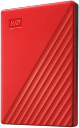 WD 1TB My Passport, Disco duro externo portátil, rojo, software de...