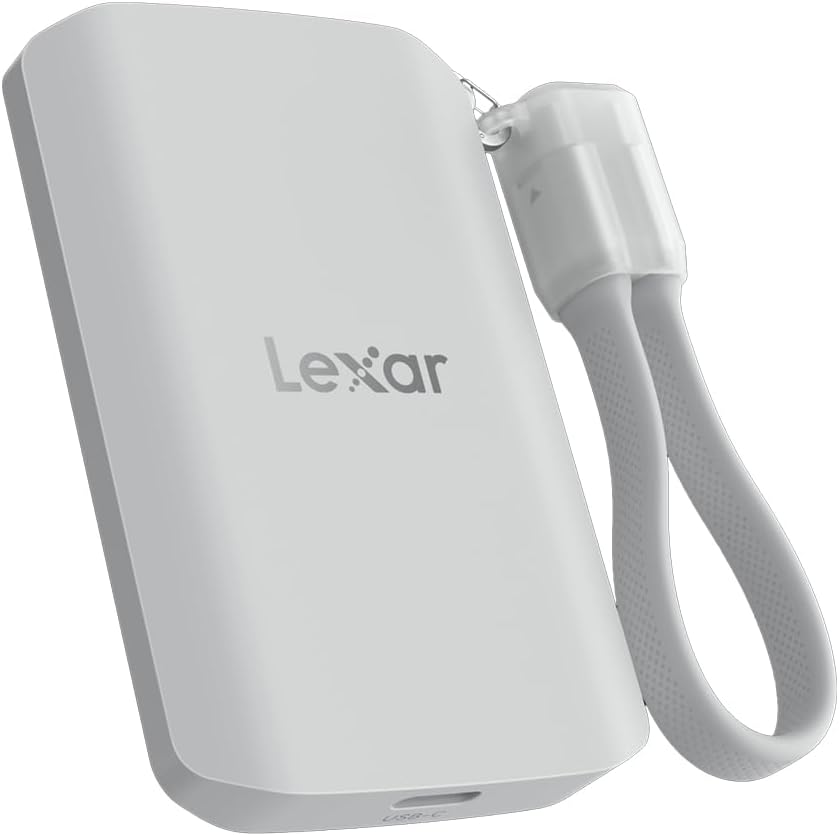 Lexar SSD externo magnético ES5 de 2 TB, hasta 2000 MB\/s, compatib...