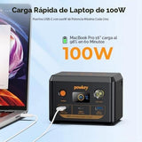 powkey Banco de energía portátil de 146 Wh y cargador portátil port...