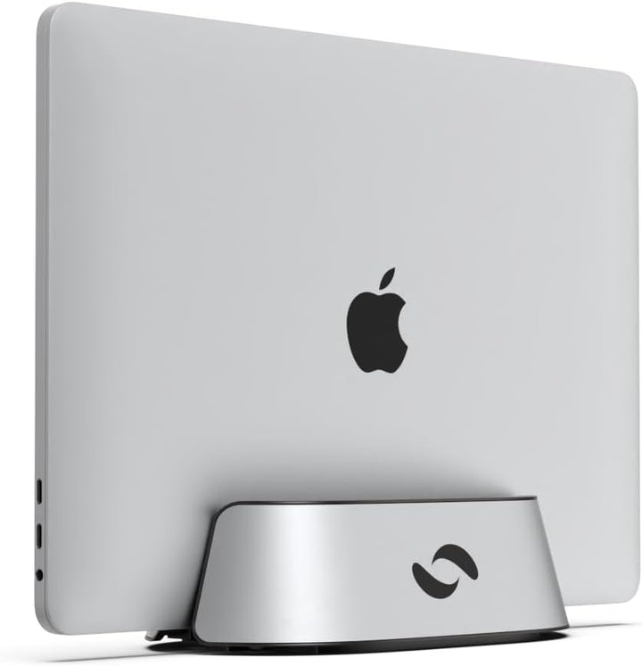 HumanCentric Soporte vertical para laptop en aluminio plateado, sop...