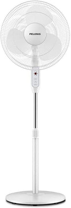 PELONIS Ventilador de pedestal oscilante ajustable de 16" con c...