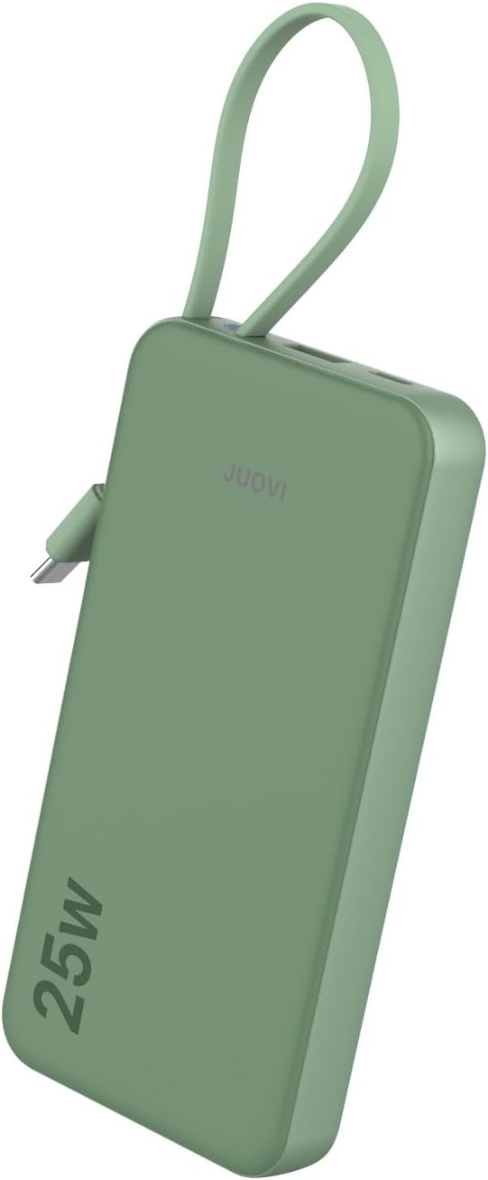 JUOVI Cargador portátil del banco de energía 25W 10000mAh con el ca...