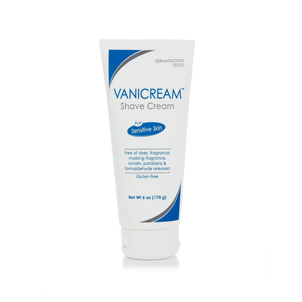 Vanicream Crema de afeitar para pieles sensibles - 6 oz, paquete de 4