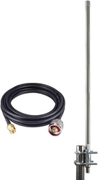 Signalplus Antena de fibra de vidrio de 1090MHz ADS-B Antena-Omni 12dbi 45 pulgadas con cable SMA de 32.8 pies para aviación