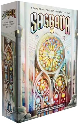 Floodgate Games Juego de mesa Sagrada | Juego familiar para niños y adultos | Juego de estrategia de dibujo de dados y colocación | A partir de 10 años | 1 a 4 jugadores Remastered Edición Deluxe