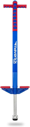 Flybar Maverick Pogo Stick de espuma para niños de 5 años en adelante, 40 a 80 libras, palo de Pogo para niños y niñas (rojo/azul)