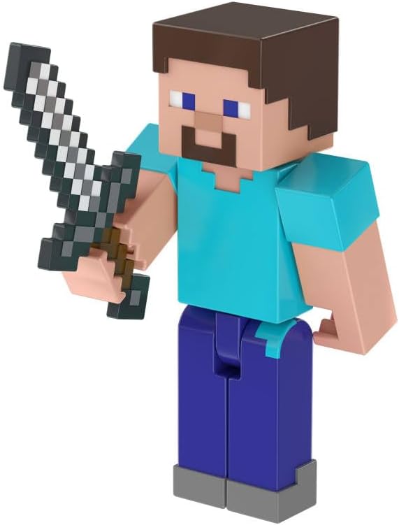 Mattel Minecraft Paquete de Asalto a la Aldea con 3 Figuras de Acci...